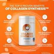 SaltWrap Collagen Synthesis - NSF Certified for Sport Hydrolyzed Collagen Peptides Protein Powder for Joint Health - Fortigel, Tendoforte, Vitamin C