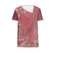 thumbnail image 4 of Birdeem Chemise Imprimée pour Femmes Printemps/été Manches Courtes T-Shirt Décontracté à Boutons, 4 of 12