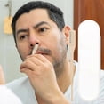 thumbnail image 2 of Recortadora de vello nasal 2 en 1 de acero inoxidable, indolora, para nariz y orejas, con caja de almacenamiento., 2 of 5