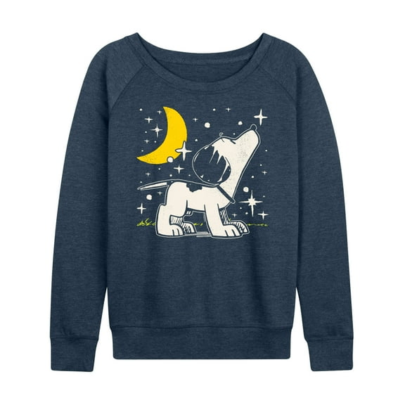 Peanuts - 50s Snoopy Stars - Women's Lightweight French Terry Long Sleeve Shirt