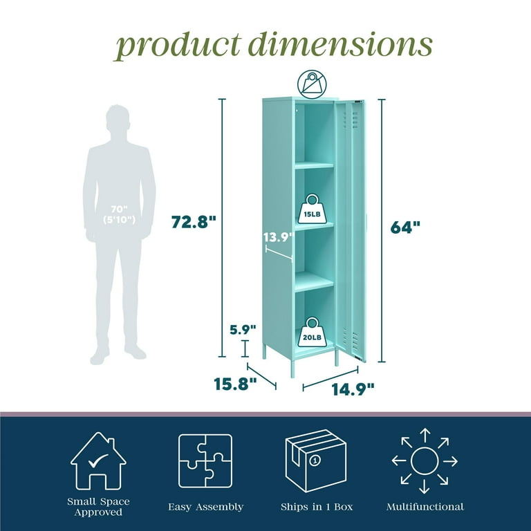 nejicommu ネジコミュ　COMBINE  SINGLE:L Novogratz Cache Single Metal Locker Storage Cabinet | Ashley