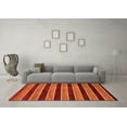 thumbnail image 3 of Ahgly Company Indoor Rectangle Abstract Orange Modern Area Rugs, 6' x 9', 3 of 4
