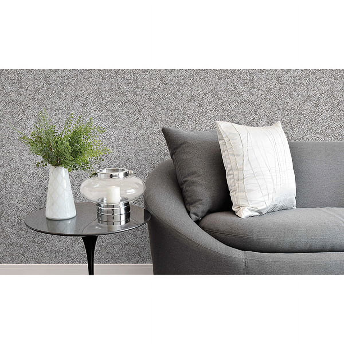 Decorline Dandi Grey Floral Wallpaper, 20.5-in by 33-ft, 56.4 sq. ft