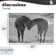 thumbnail image 4 of Stupell Industries Rustic Lodge Sweet Nothings Bond Between Horses Canvas Art, 30 x 20, by Steve Toole, 4 of 8