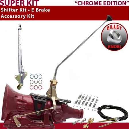 American Shifter AOD Shifter Kit Chrome 23 in. E Brake Cable Clamp for F403F