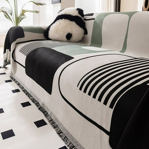 Xiao Hua Sofa Cover Green Corduroy Living Room Sofa Towel Cover, Sofa Protective Cover,70.87*149.61inch