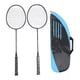 thumbnail image 2 of Juego De Raquetas De Bádminton Para 2 Jugadores, Raquetas De Bádminton De Una Sola Pieza, De Aluminio Al Carbono Y Ligeras, Juego De Raquetas De Bádminton Con Bolsa De, 2 of 7