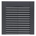 thumbnail image 2 of Exterior Standard Louver Exterior Vinyl Shutter, Dark Gray (Pair), 15 Inch x 51 Inch, 2 of 3