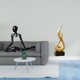 thumbnail image 2 of Escultura de fuego de pensador abstracto creativo, figura de resina única, adorno de arte moderno para entrada, dormitorio, armario, sala de estar, re, 2 of 8