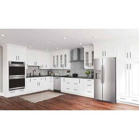 Frigidaire - Gallery 22.3 Cu. Ft. Side-by-Side Counter-Depth Refrigerator - Stainless steel