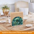 thumbnail image 6 of Yayeee Napkin Holder for Table Set of 2 Kitchen Paper Tissue Organization, Green Forest Pattern, 6 of 8
