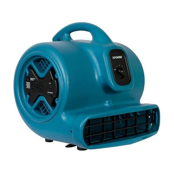 XPOWER X-600A 1/3 HP 2400 CFM 3 Speed Air Mover, Carpet Dryer, Floor Fan, Blower