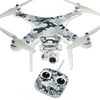 Skin Decal Wrap Compatible With DJI Phantom 3 Standard Drone Gray Camouflage
