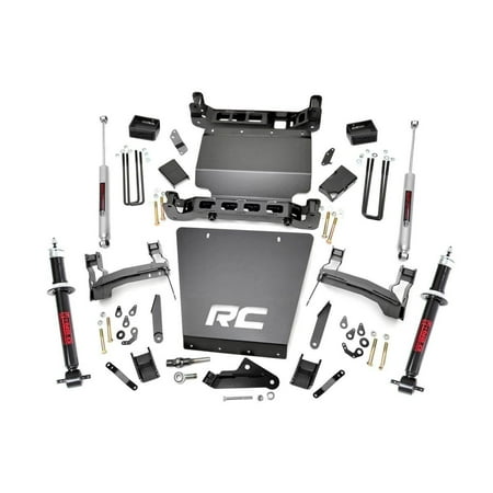 Bronco 4wd Front Lift - Rough Country - 291.23 - 5-inch Suspension Lift Kit w/ Premium N3 Struts & Shocks for Chevrolet: 14-18 Silverado 1500 4WD; GMC: 14-18 Sierra 1500 4WD