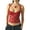Red, variant on Women Sexy Sheer Lace Patchwork Camisole Y2K V Neck Low Cut Backless Spaghetti Straps Camis Tank Crop Tops Summer Streetwear
