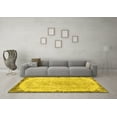 thumbnail image 3 of Ahgly Company Machine Washable Indoor Rectangle Persian Yellow Traditional Area Rugs, 7' x 9', 3 of 4