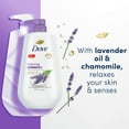 thumbnail image 2 of Dove Body Wash With Pump Relaxing Lavender Oil & Chamomile 3 Count For Renewed, Healthy-Looking Skin Gentle Skin Cleanser With 24Hr Renewing Micromoisture 30.6 Oz, 2 of 3