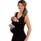 thumbnail image 2 of Portabebés Canguro Chaleco De Bolsillo Grande Camiseta Hombres Mujeres Care Bonding Camisas Negro Mujer-2xl, 2 of 2