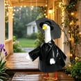 thumbnail image 6 of AZXY Black Raincoat Porch Goose Outfit, 23‑Inch Goose Clothing Costume for Cement Plastic Porch Goose Statue, Goose Clothes for Outdoor Garden Yard Lawn Patio Porch Decoration, 6 of 6