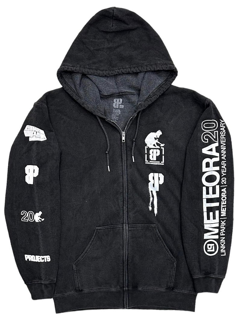 Linkin Park X Brooklyn Projects Men's Overspray Black Wash Zip