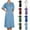 A28 Light Blue, variant on Scrub Dresses for Women Nurses Plus Size Medical Scrubs for Women Sets Cozy Fit Short Sleeve Button Up Cardigan Dress Knee Length Scrubs Nurse Shirts Workwear Custom Scrubs with Pockets, Blue XL