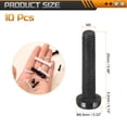 thumbnail image 2 of 100Pcs M5x25mm Threaded Nylon Phillips Cross Pan Head Machine Screws Bolts Black, 2 of 6