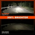 thumbnail image 5 of Halogen Bulbs 9006 HB4 Headlight High Low Beam Conversion Kit 6000K Cool White Pack of 2, 5 of 11