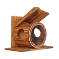 thumbnail image 2 of Comedero de madera para ardillas, comedero de madera para ardillas, estación de alimentación artesanal para patio, cerca de jardín, invierno, 2 of 8