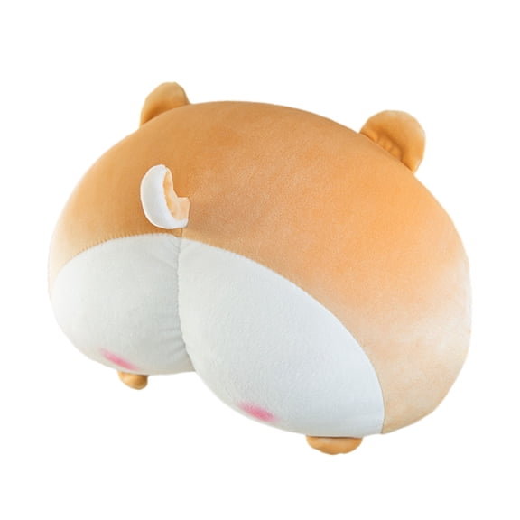 Qholemyo Cute Butt Car Headrest Neck Pillow Cervical Support Pillow Travel Essentials Car Interior Accessory Seat Pillow