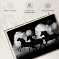thumbnail image 6 of Elephant Stock Wild Horses Silhouette Wall Art - Horizontal Canvas Wall Art - Living Room Wall Decor - Photography Animal Canvas - Black And Graydecor By Samantha Carter - 36" x 24", 6 of 8