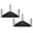 Black, variant on Pair of Sturdy Clear Ball Mounts Multifunctional for Collectors Enthusiasts