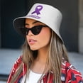 thumbnail image 3 of Domestic Violence Awareness Month Bucket Hat Foldable Fisherman Outdoor Summer Camping Travel Hiking Caps for Men Women, 3 of 7
