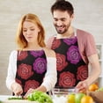 thumbnail image 3 of Pioneer Flower Floral Print Pattern Apron-Garden Aprons for Women with Pockets-Cotton Linen Waterproof Kitchen Cooking Gardening Aprons Adjustable for Kitchen,Cooking,BBQ and Salon 33x27 Inch, 3 of 7