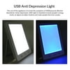 MIXFEER USB Depression Light Timing Function Bedside Light White and Blue Dual Color Phototherapy Lamp Bionic Sunlight Lamp