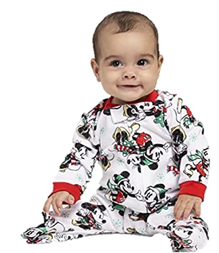 Mickey Mouse Christmas Holiday Baby Boy and Girl Unisex Blanket Sleeper, Sizes NB-9M