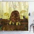 thumbnail image 1 of Ambesonne Turtle Shower Curtain, Cartoon Woodland Design, 69"Wx84"L, Multicolor, 1 of 3