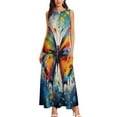 thumbnail image 2 of Colorful Butterfly Ress Women Elegant Luxury Women's Clothing Summer 2025 Novelties, 2 of 6