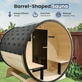 thumbnail image 4 of ALEKO Outdoor 3-5 Person Pine Wood Dry Wet Barrel Sauna with Heater and Roof, 4 of 18