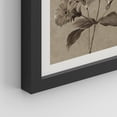 thumbnail image 5 of PixonSign Framed Canvas Print Wall Art Set - Brown and White Sepia Forest Flowers Posters - Set of 3 Pastel Nature Floral Farmhouse/Country Vintage Wall Décor for Bedroom, Office - 12"x16" Black, 5 of 5