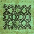 thumbnail image 1 of Ahgly Company Indoor Square Oriental Turquoise Blue Traditional Area Rugs, 8' Square, 1 of 4