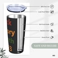 thumbnail image 4 of Black History Month 2023 Tumbler With Lid And Straw Stainless Steel Reusable Coffee Travel Mug 20 Oz Insulated Skinny Thermal Cup Water Glasses For Women Men, 4 of 6