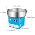 thumbnail image 4 of KFFKFF Electric Cotton Candy Machine, 1000W Commercial Floss Maker with 20.5-Inch Stainless Steel Bowl, Sugar Scoop, and Storage Drawer, Ideal for Home Use, Kids' Parties, and Family Gatherings, Blue, 4 of 9