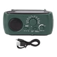 thumbnail image 1 of ATTOE Emergency Weather Radio Multifunctional AM FM SW Portable Power Bank Solar Hand Crank Radio for Camping Outdoor Green-2627, 1 of 5