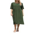 thumbnail image 1 of Femmes Occasionnels Lâches à Manches Courtes Robe d'Été Plage Swing T-Shirt Robes de Soleil, 1 of 5