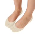 thumbnail image 3 of Ljudmp Women's No Show Tabi Socks Split Toe Socks Non-Slip Liner Socks for Flip Flops Silicone Heel Grip Low Cut Cotton Sock Light Yellow, 3 of 3