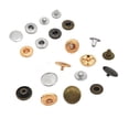 thumbnail image 1 of 30pcs 8-15mm Rust-Resistant Iron Four-Prong Fasteners - Invisible Snap Buttons for Clothing ,Easy to Install, 1 of 9