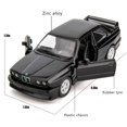 thumbnail image 2 of Coche de juguete RMZ City BMW M3 1987 a escala 1:36 negro fundido a presión, 2 of 7