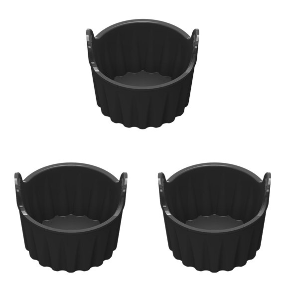 Non Stick Silicone Egg Round Non Stick Coated Go To The Oven Bowl For Dessert Suitable For Air Frying Pans Ovens And Microwaves 3PCS
