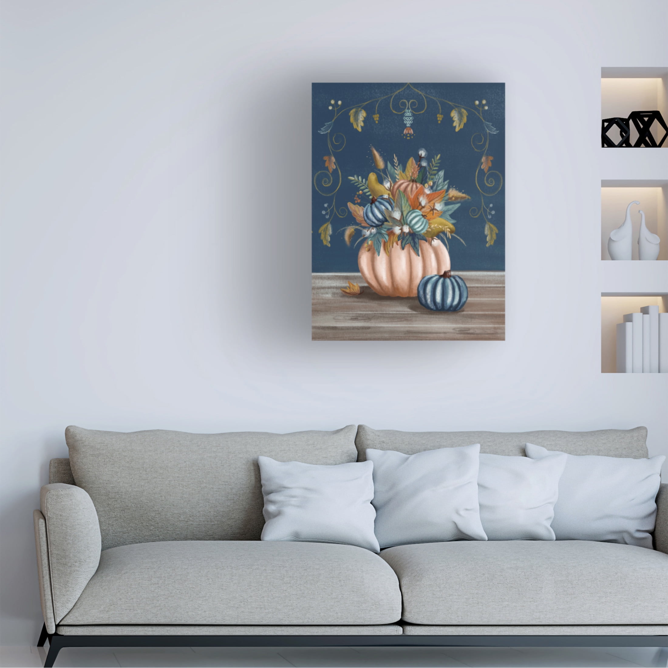 Canvas Wall Art - Christine Rotolo 'Pumpkin Spice 2' Wall Art for Living Room, Bedroom, or Office Décor by Trademark Fine Art - 14 x 19 Inches