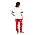 thumbnail image 3 of Disney Mickey Mouse Womens 2 Piece Pajama Set Varsity Tee And Jogger, Mickey Mouse, Size: Large, 3 of 4